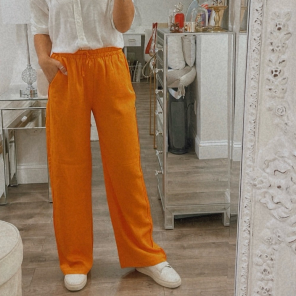 Orange Zara Pants